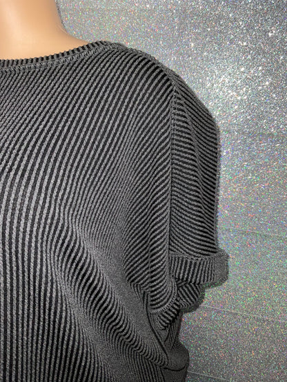 Lovely Melody Ribbed Plus Top