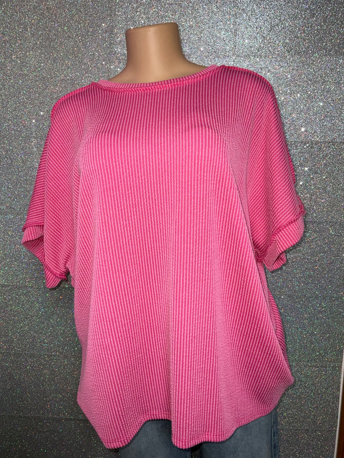 Lovely Melody Ribbed Plus Top
