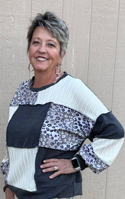 Haptics Mixed Media top