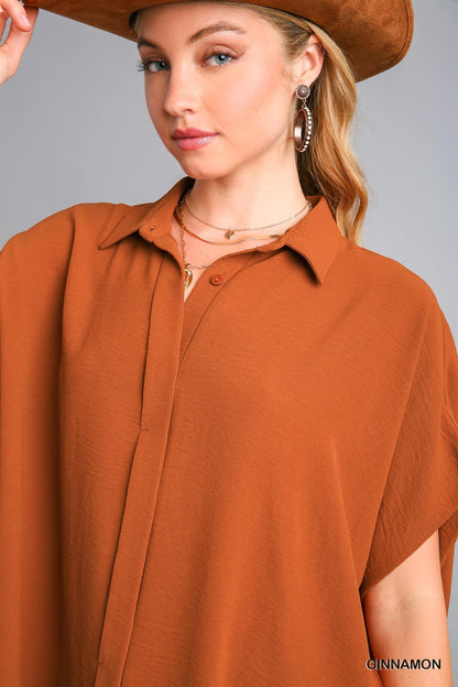 Umgee Button Down Hi-Low top