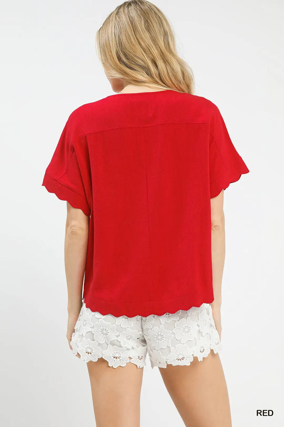 Umgee line scallop Red Top