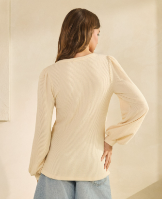 Rhea & Thea Brushed Ribbed Top