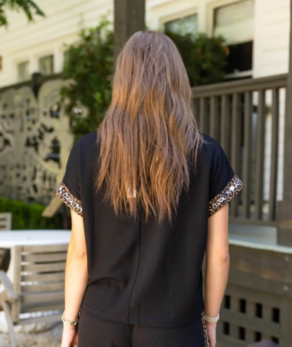 Drop Sleeve Half Zip Top