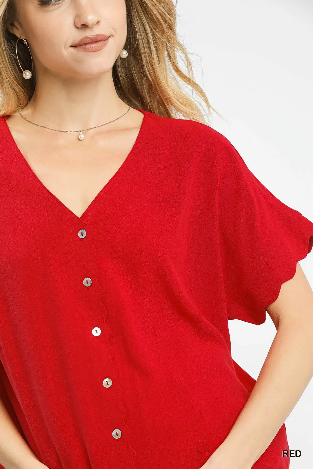 Umgee line scallop Red Top
