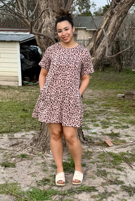 Very J Leopard Mini Dress