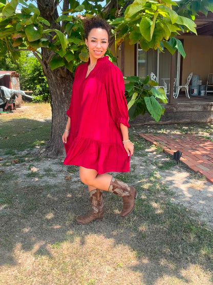 Umgee Crimson Dress