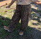 New Me taupe leopard sweatpants