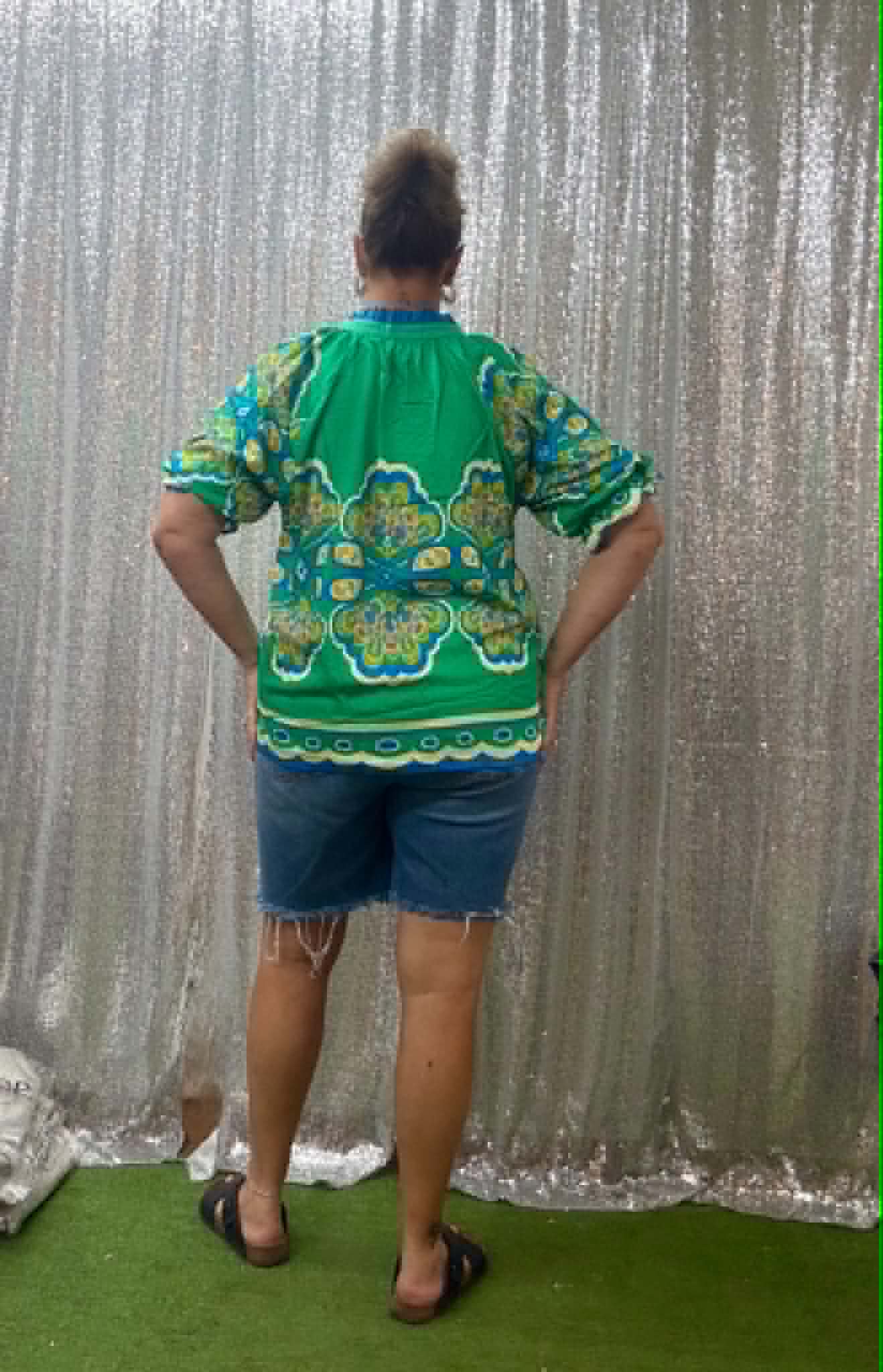 Umgee Green Mix Top PLUS