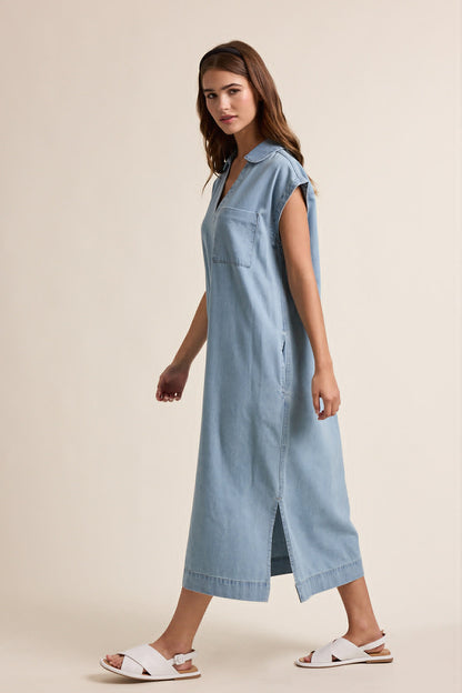WISHLIST STRAIGHT DENIM DRESS