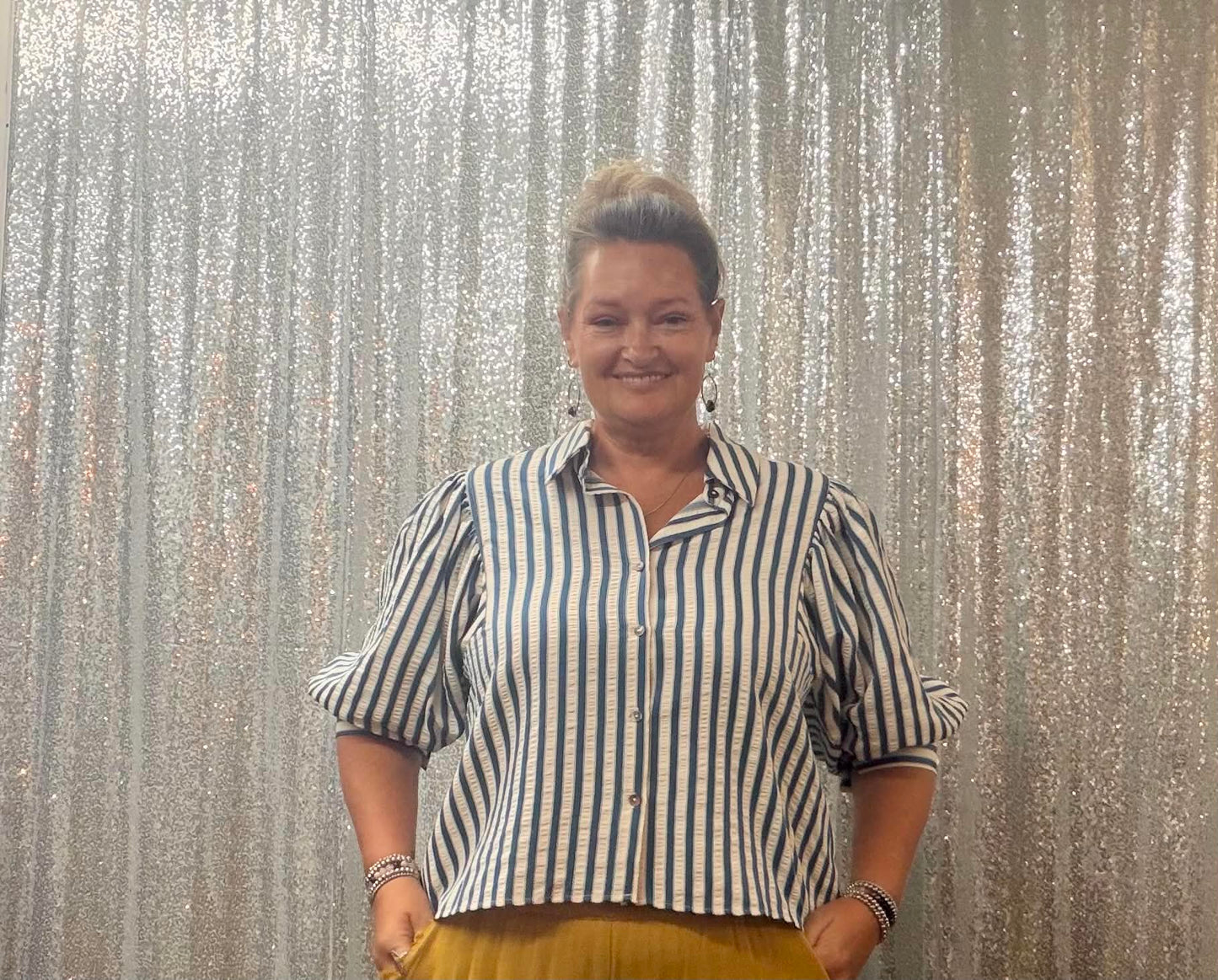 Heimish Striped Chambray Plus