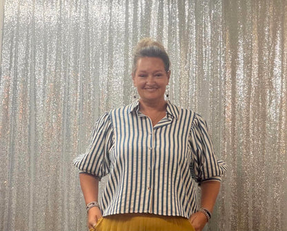 Heimish Striped Chambray Plus