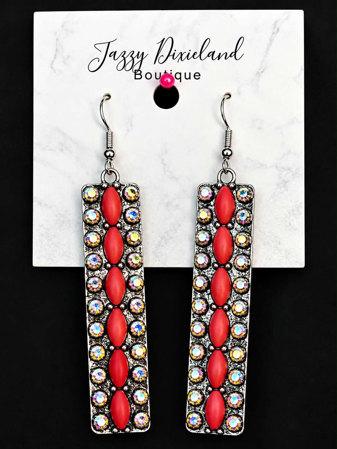 Statement Elongated Drop Earrings