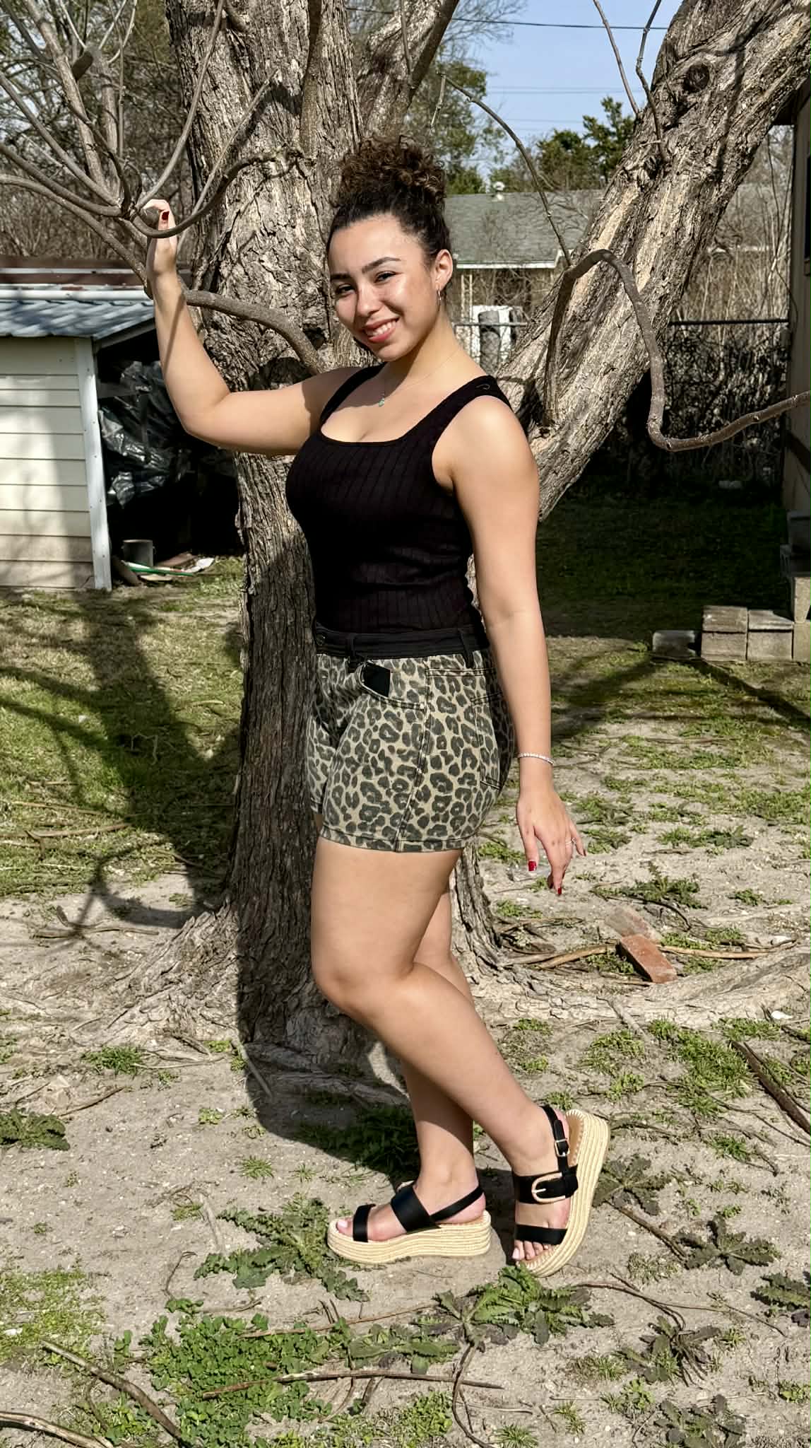 Zenanan Ribbed Square Neck Tank