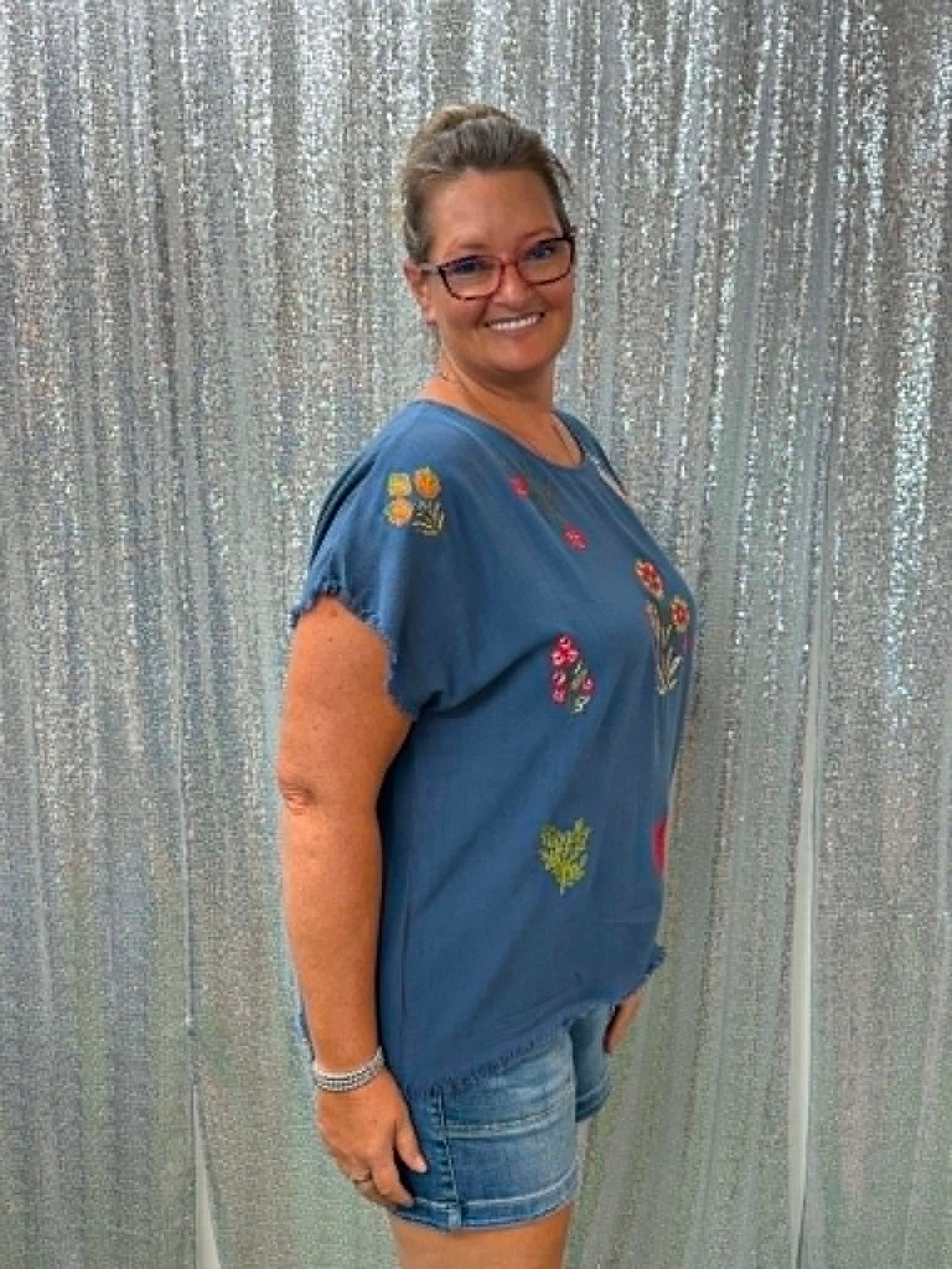 Umgee Floral Embroidered PLUS
