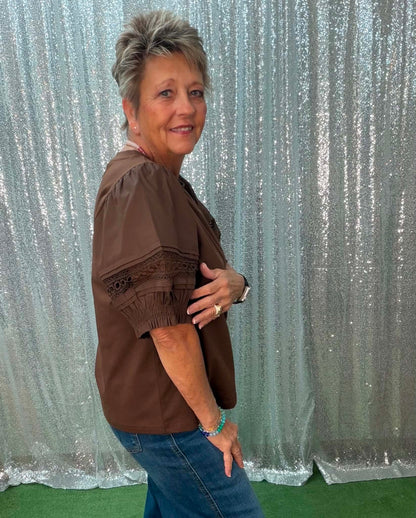 Jodifl puff sleeve top