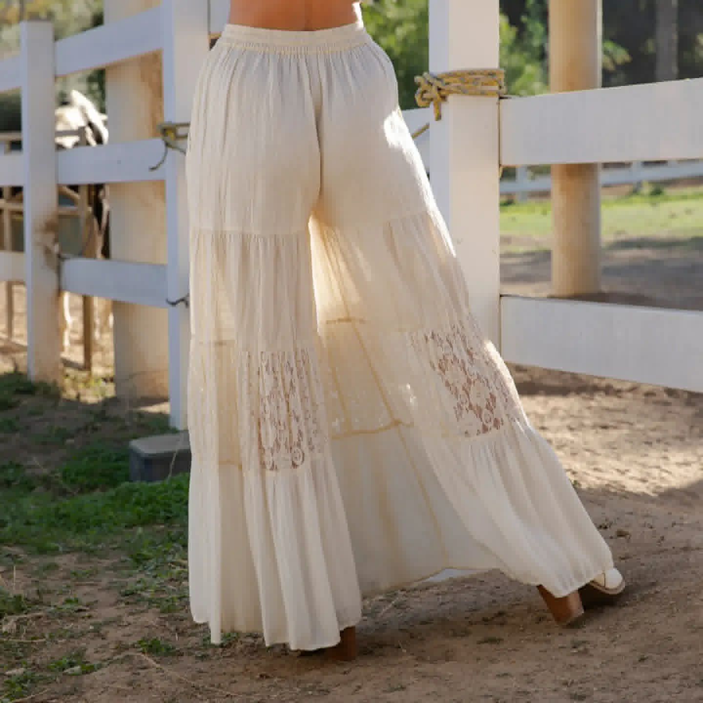 YOUNG THREADS LACE  PANTS