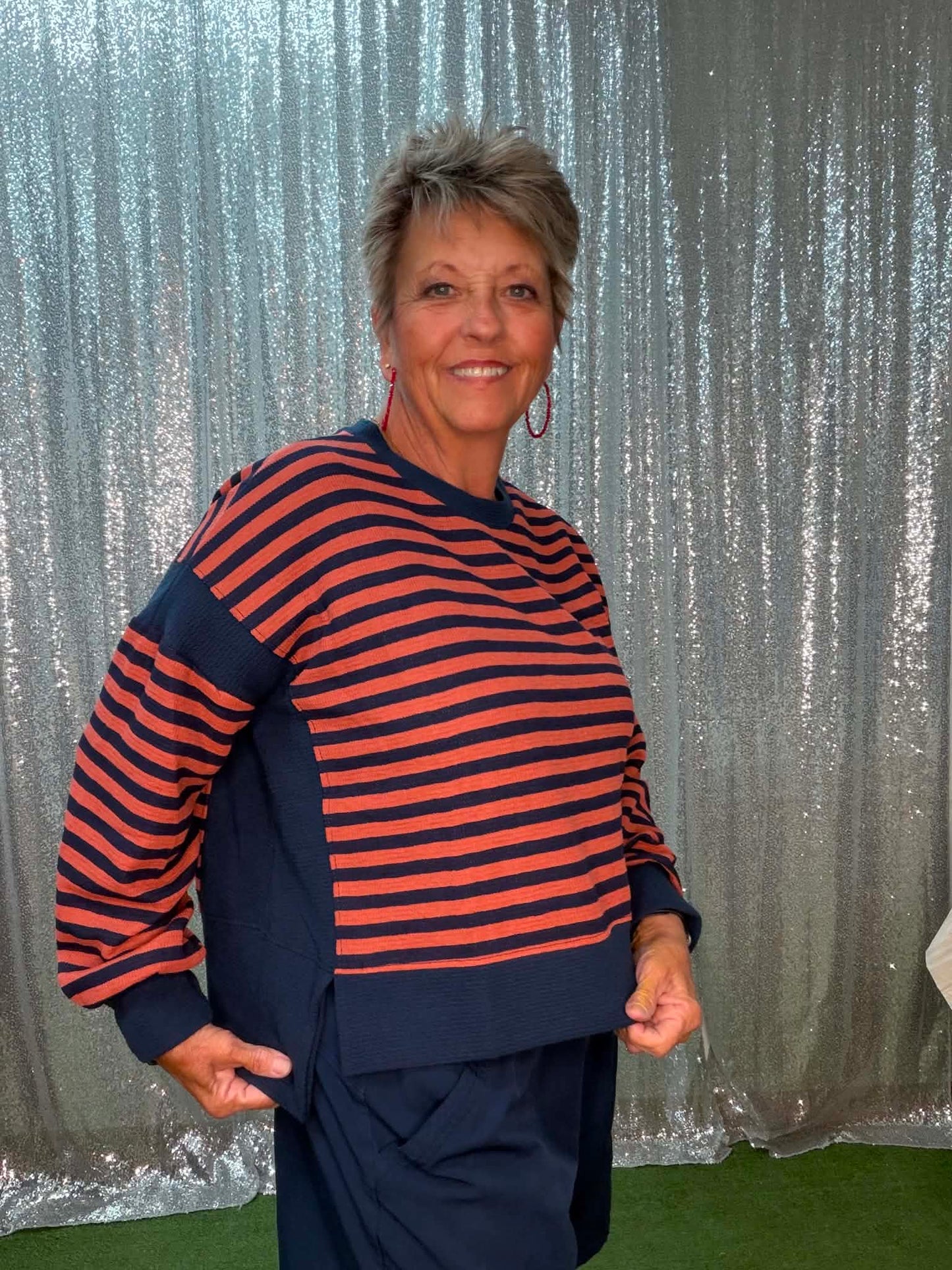 Tres Bien stripe knit top