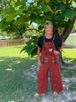 Easel Rust Easy Fit Overalls