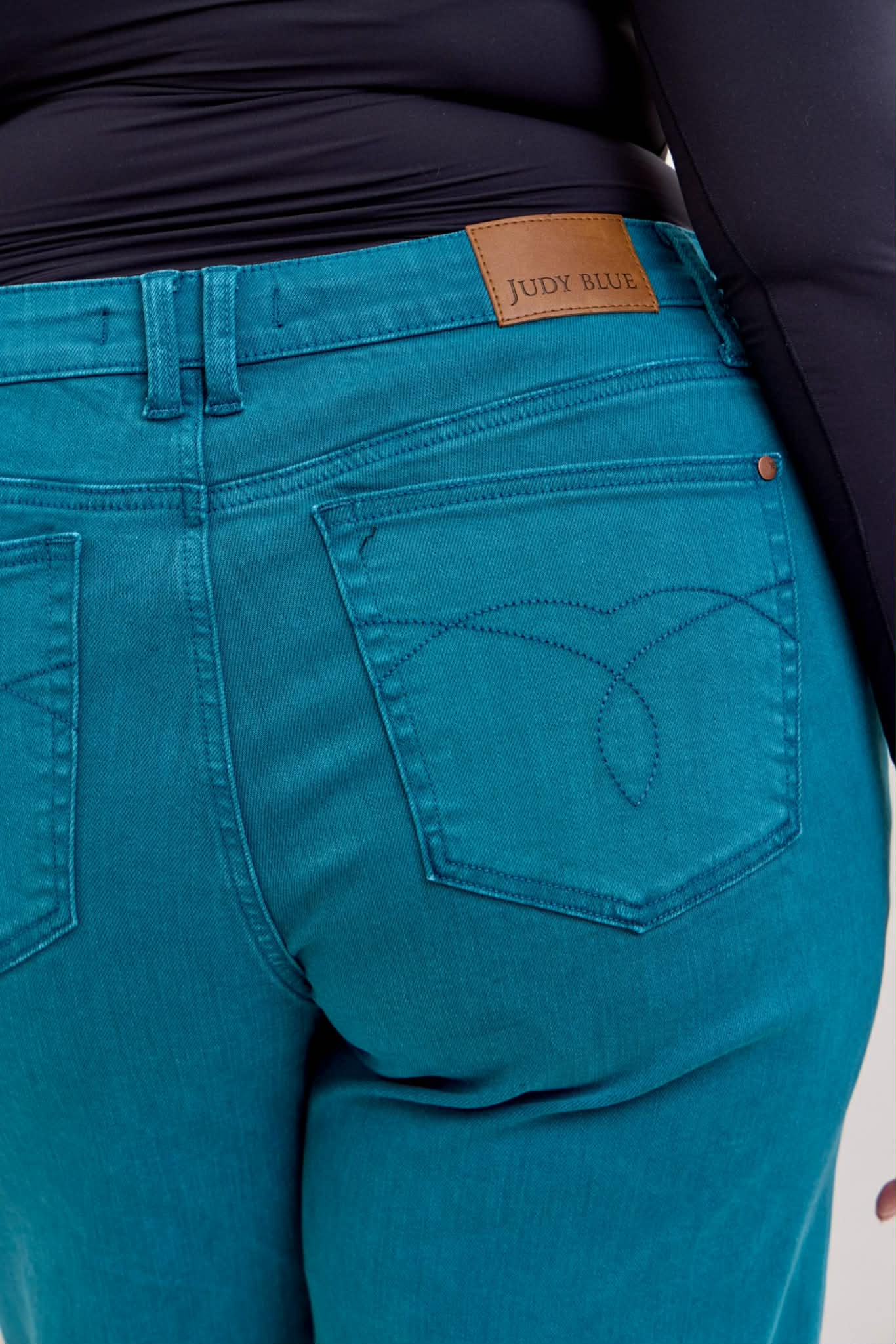 Judy Blue MR Teal Utility Wide