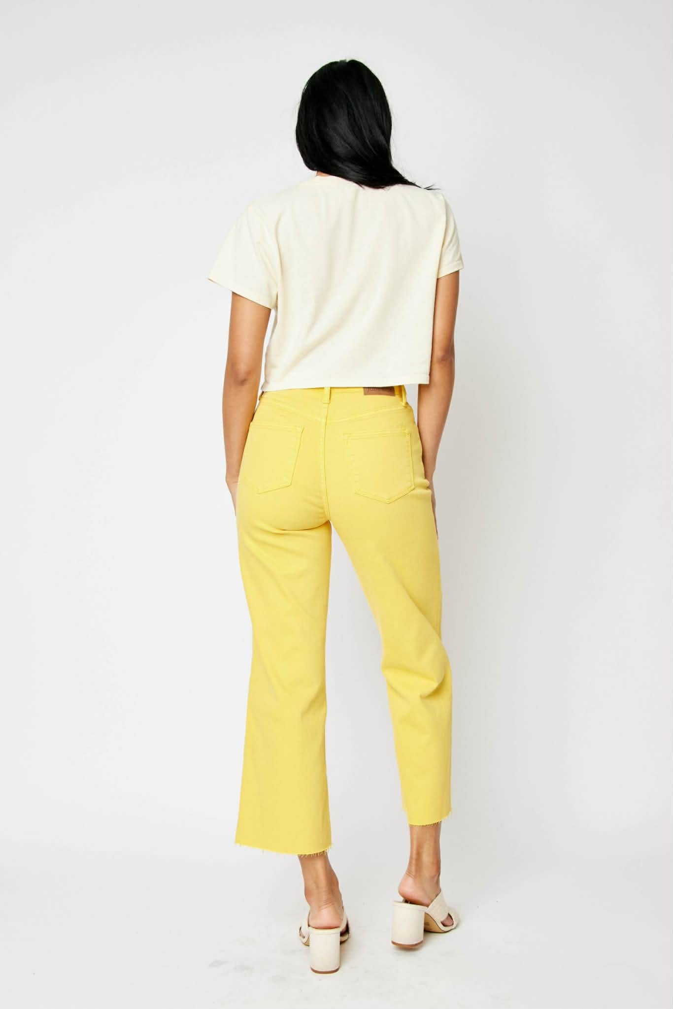 Judy Blue braided waist wide crop