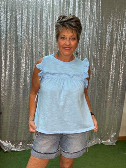 Very J Ruffled Babydoll Top