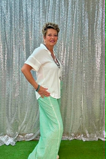 Umgee Vertical Stripe Pants