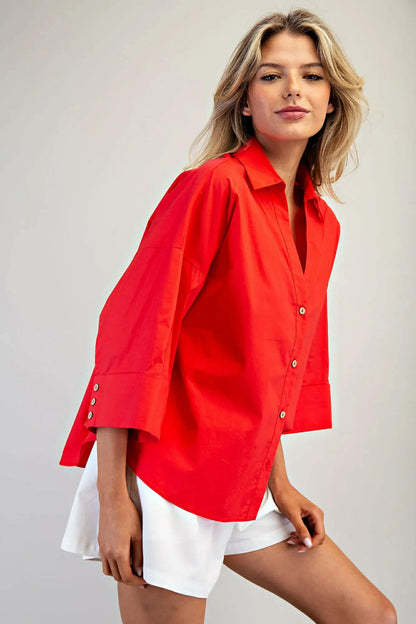 EE:Some Button down blouse