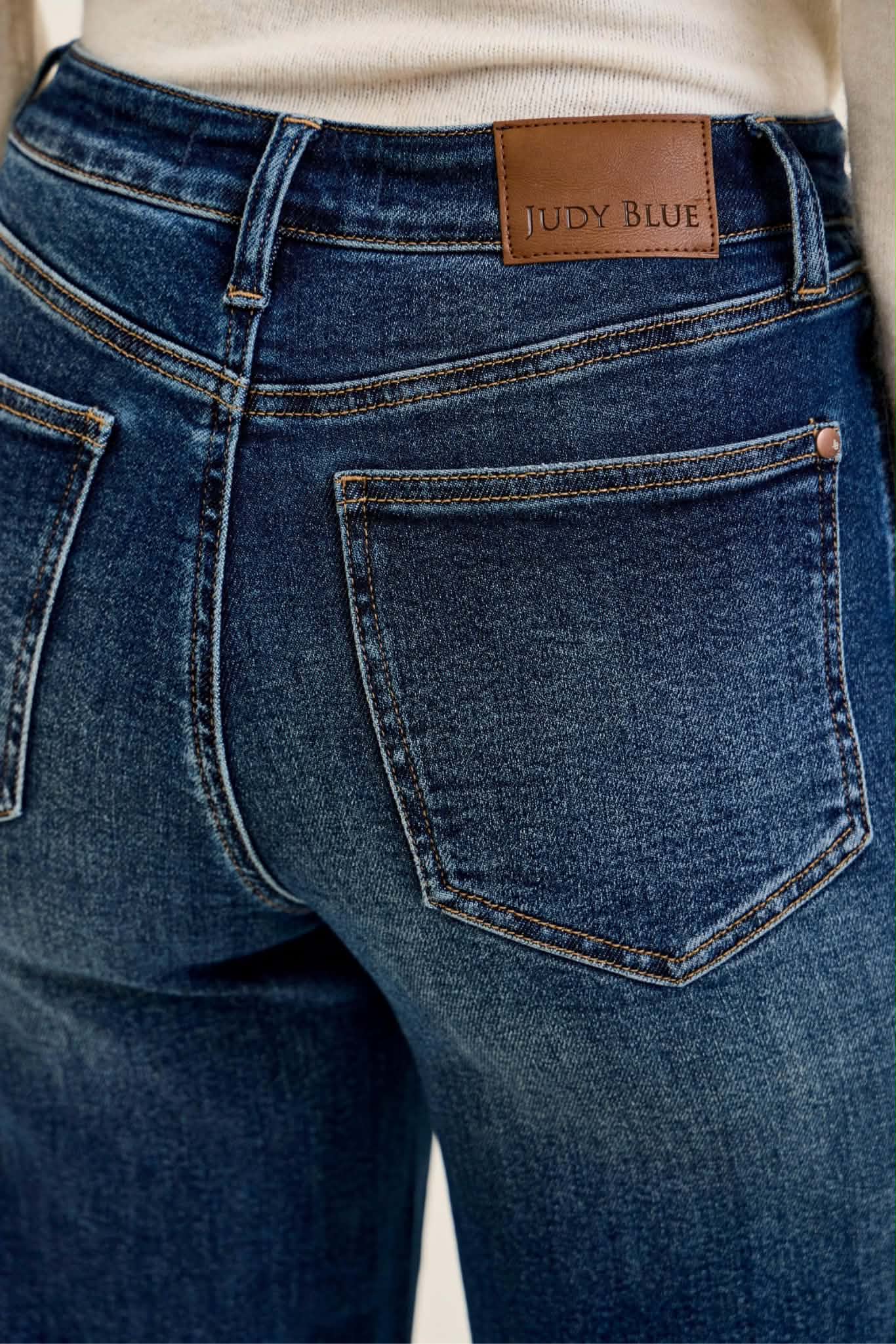 JUDY BLUE LUX  RETRO WIDE w/ FRONT PATCH POCKET
