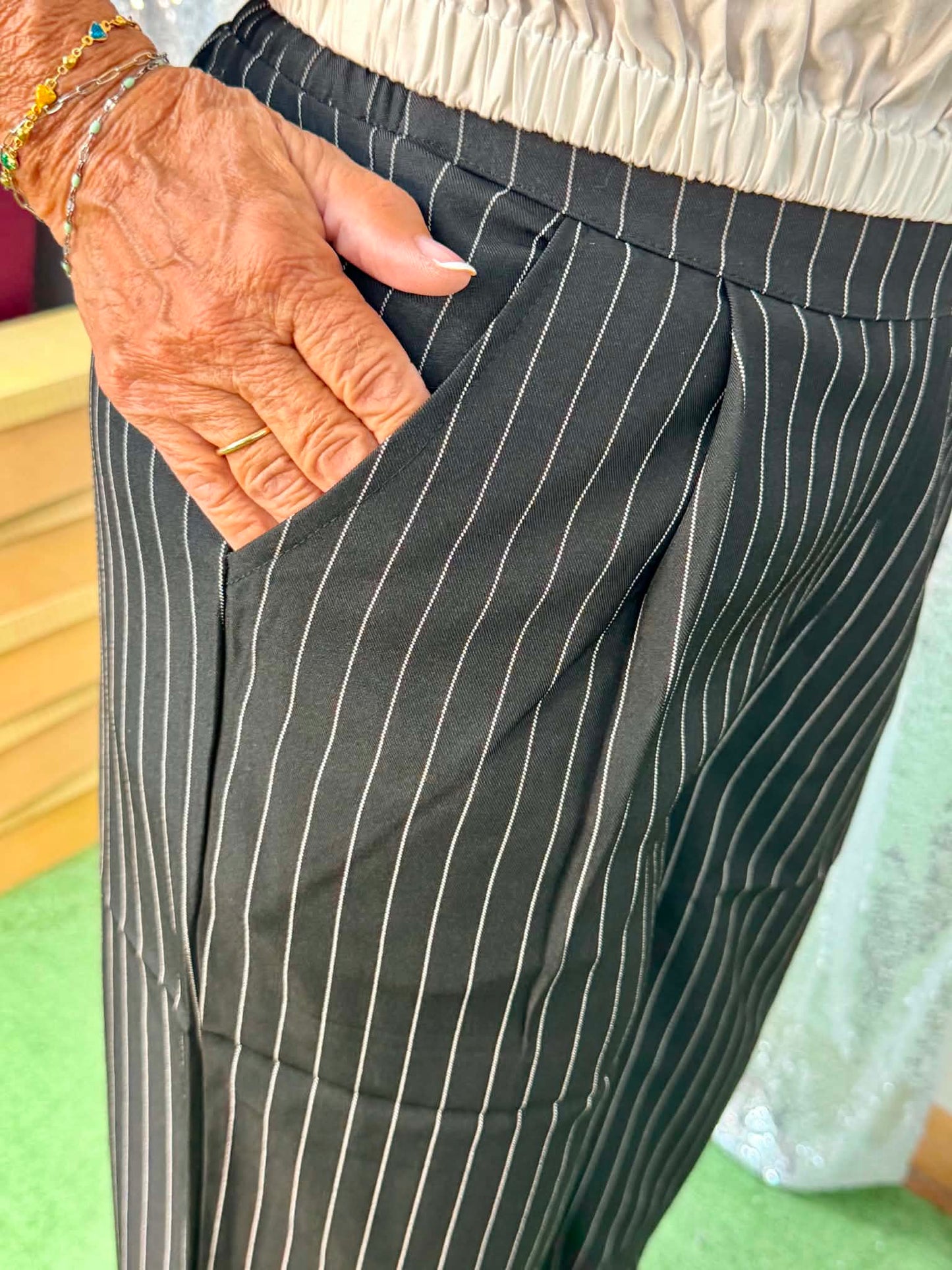 New mix Very J stripe bottoms