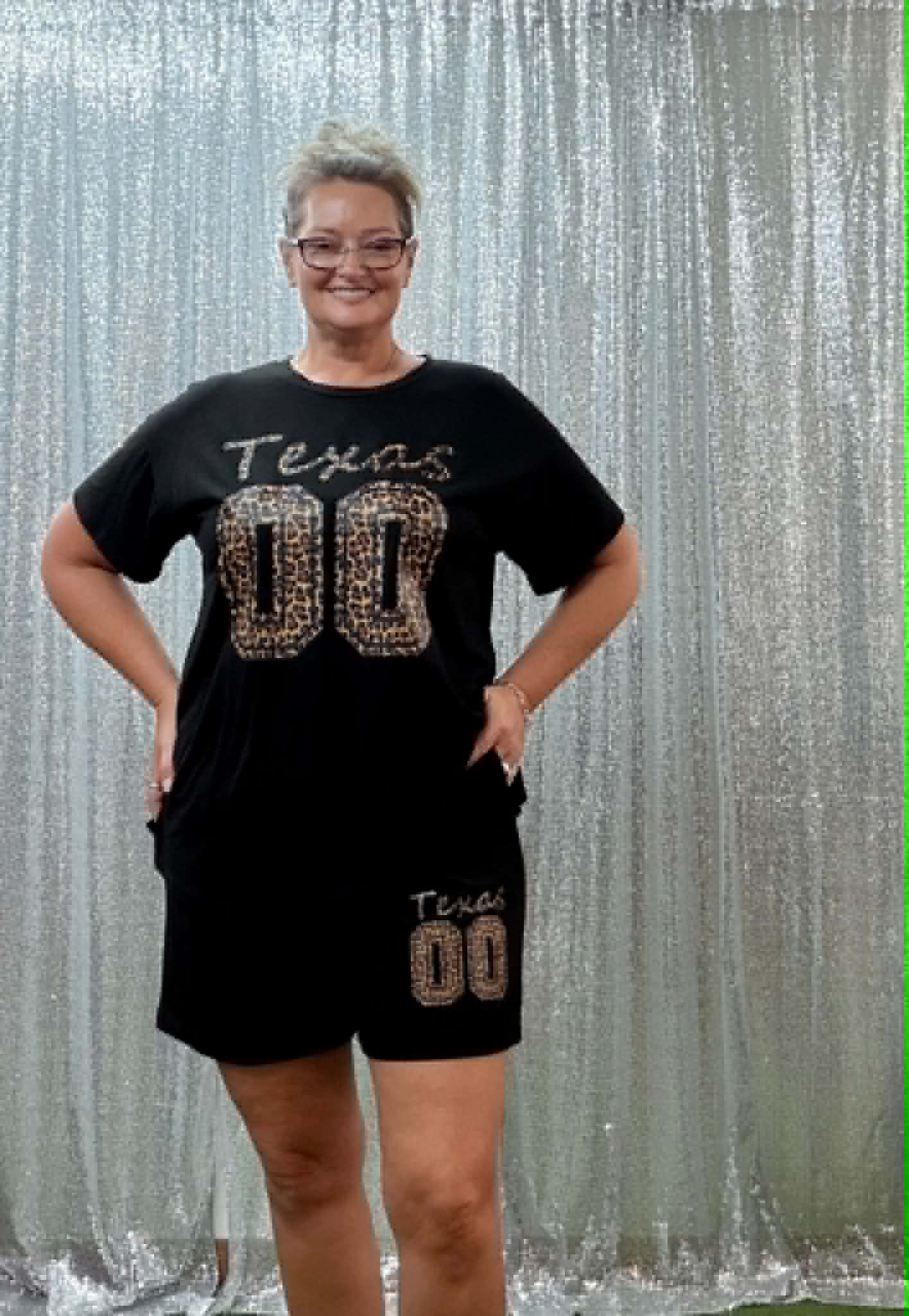 Sunshine and Rodeo Texas Shorts set PLUS