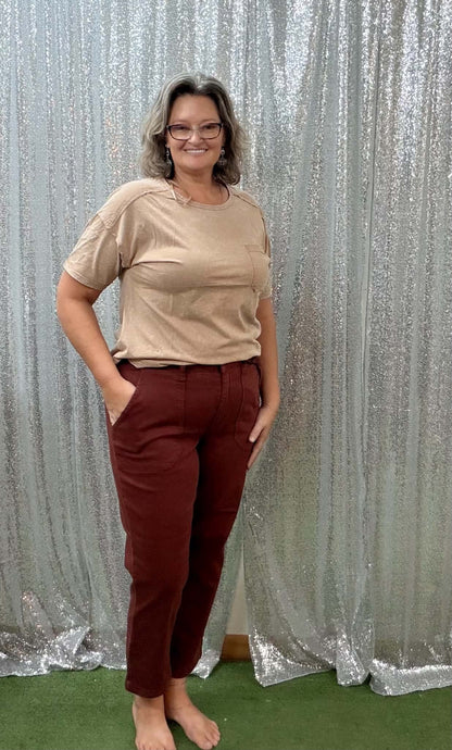 Judy Blue Aurora Weekender PLUS Pumpkin Spice