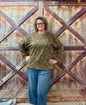 New Me Mocha abstract spot sweatshirt
