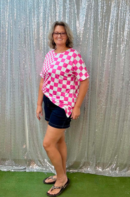 Sunshine & Rodeo checkered shirt PLUS