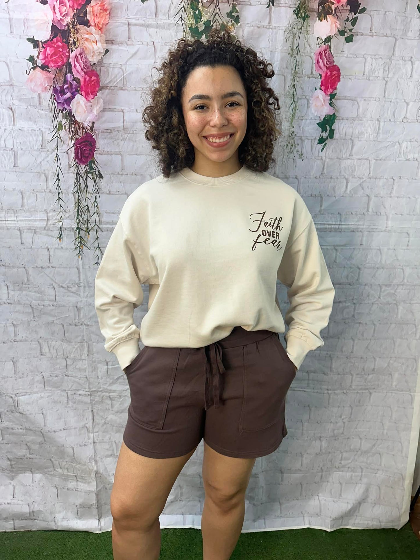 TRES BIEN  knit shorts
