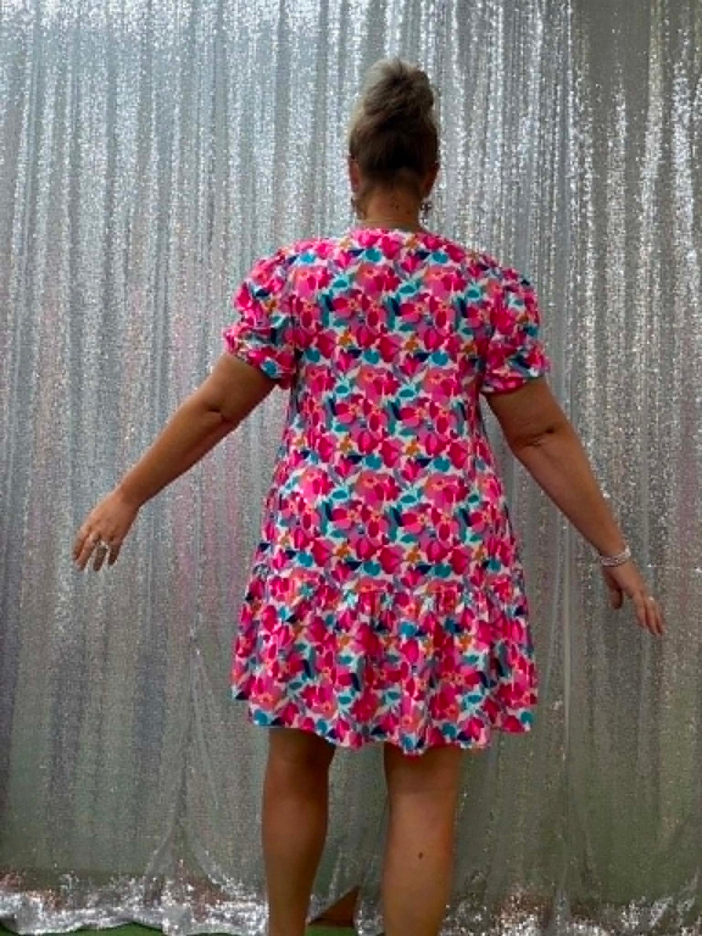 Southern Stitch Bright Floral Dress