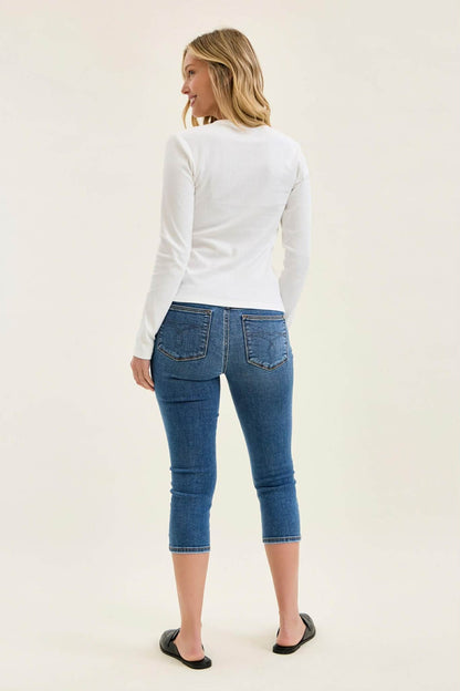 Judy Blue MR Capri Jeans