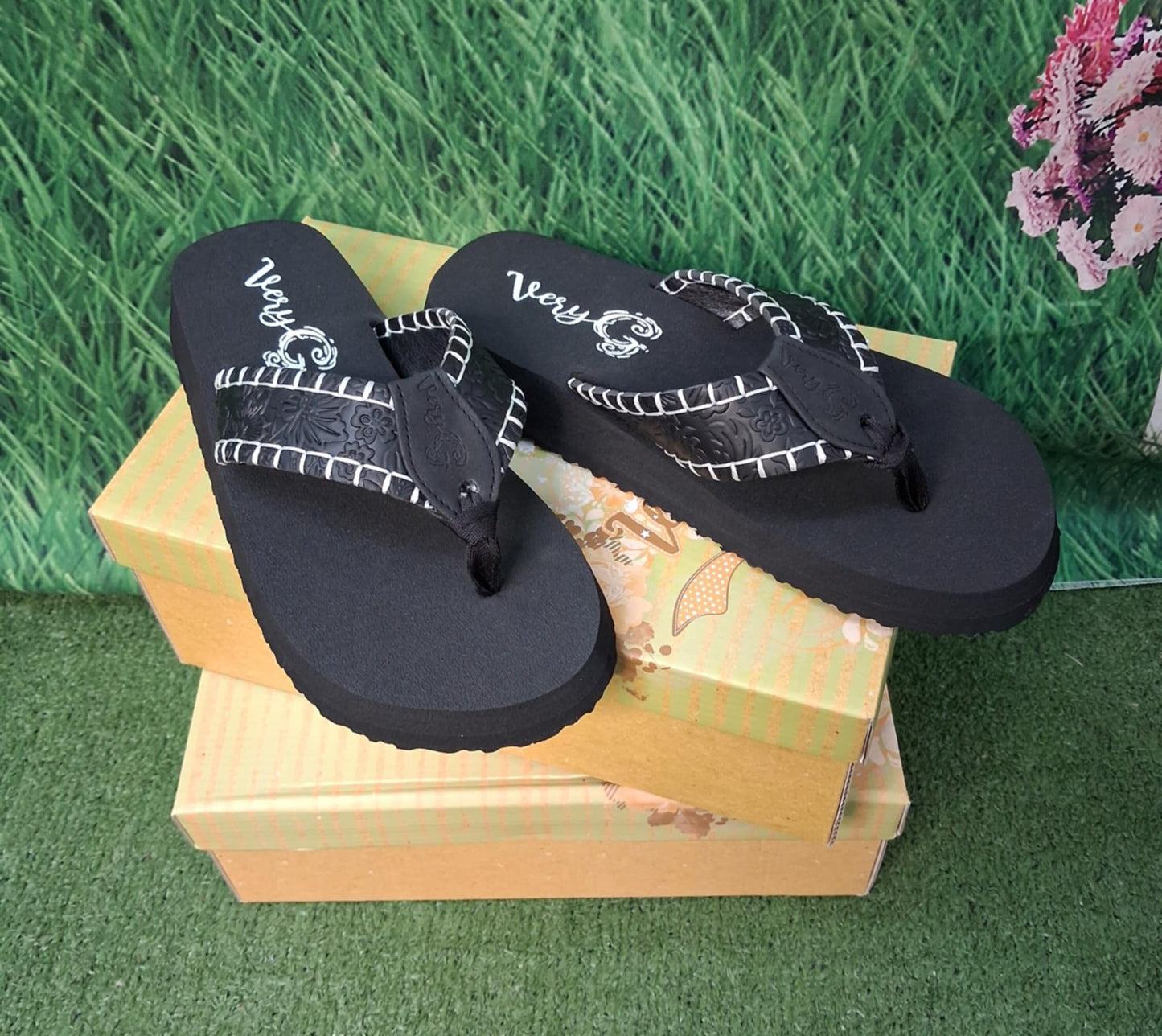 Very G Pamela Tooled Flip Flop