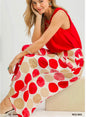 Umgee wide leg polka dot pants