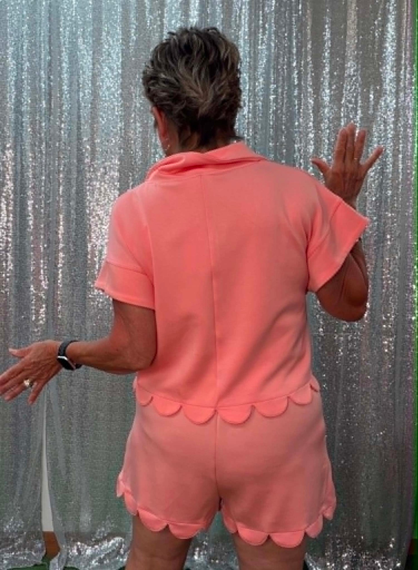New Me travel shorts set