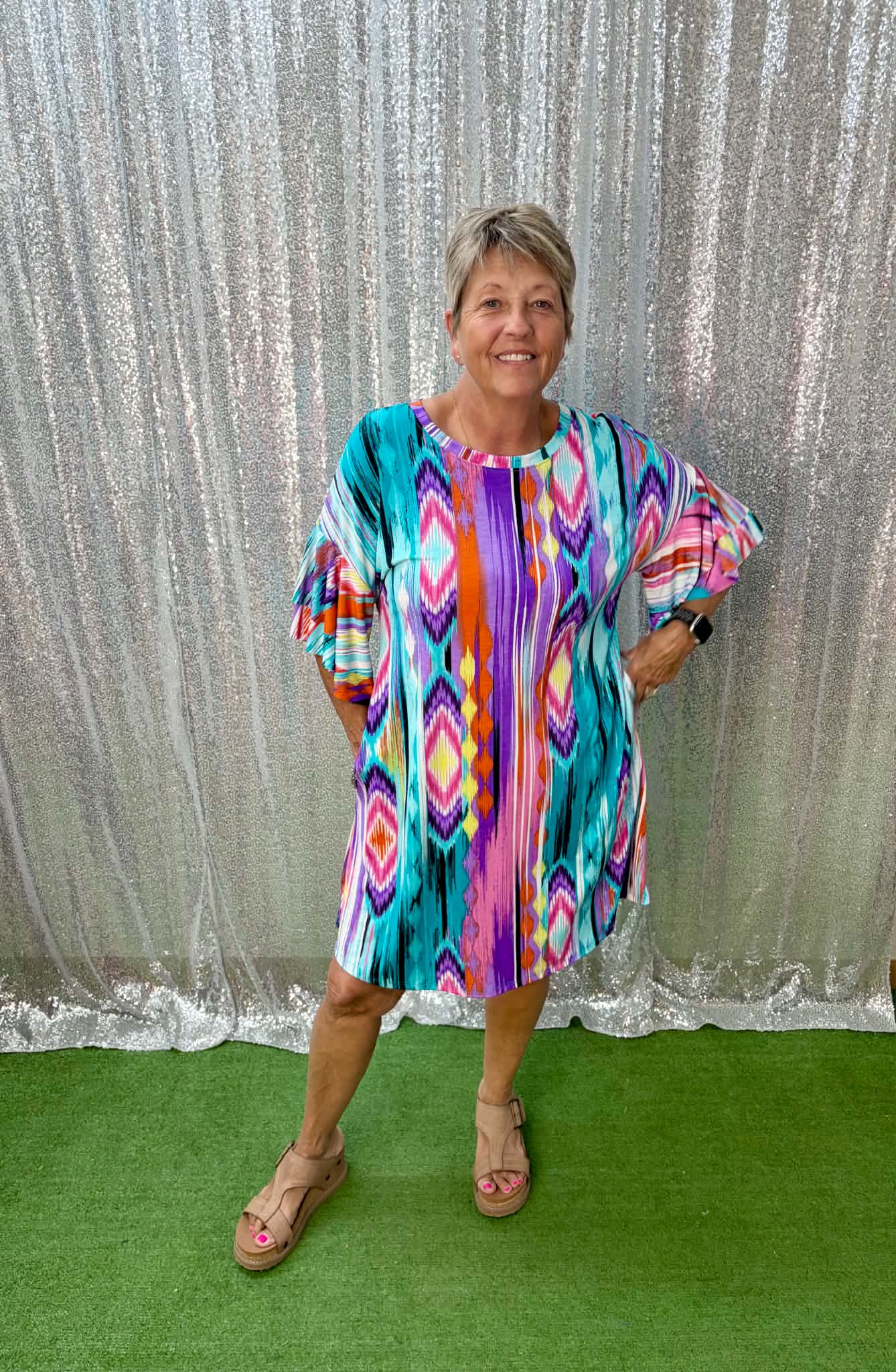 Multicolored dress