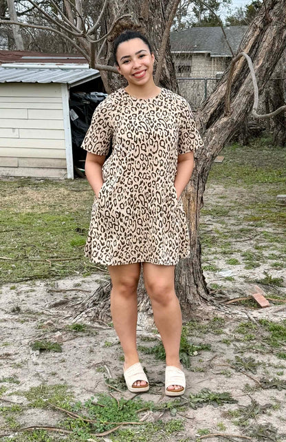 Very J Leopard Mini Dress