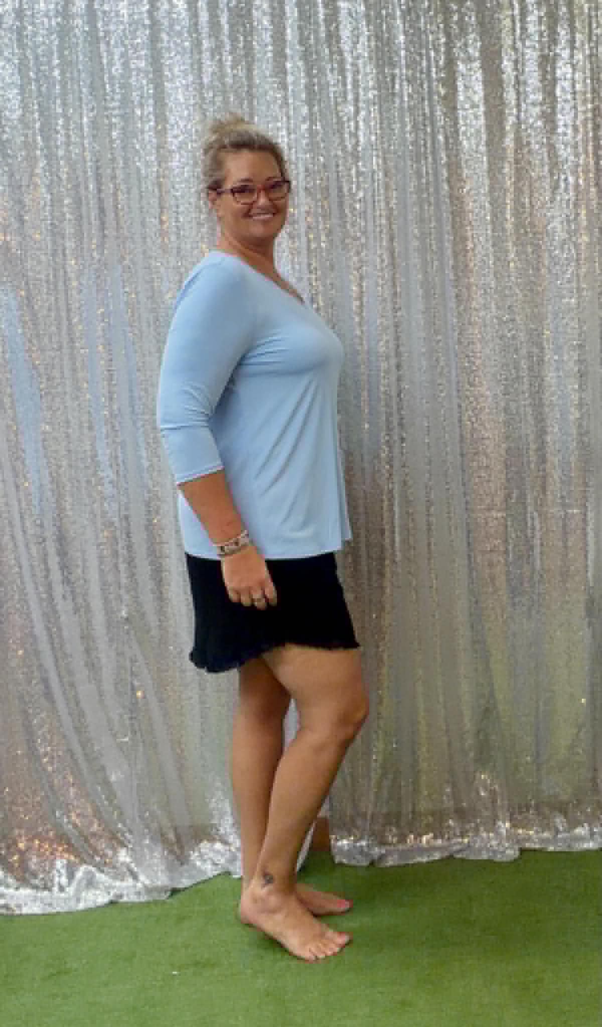Dear Scarlett v-neck top Plus