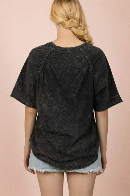 Very J V-Neck w/Back Top Stitching