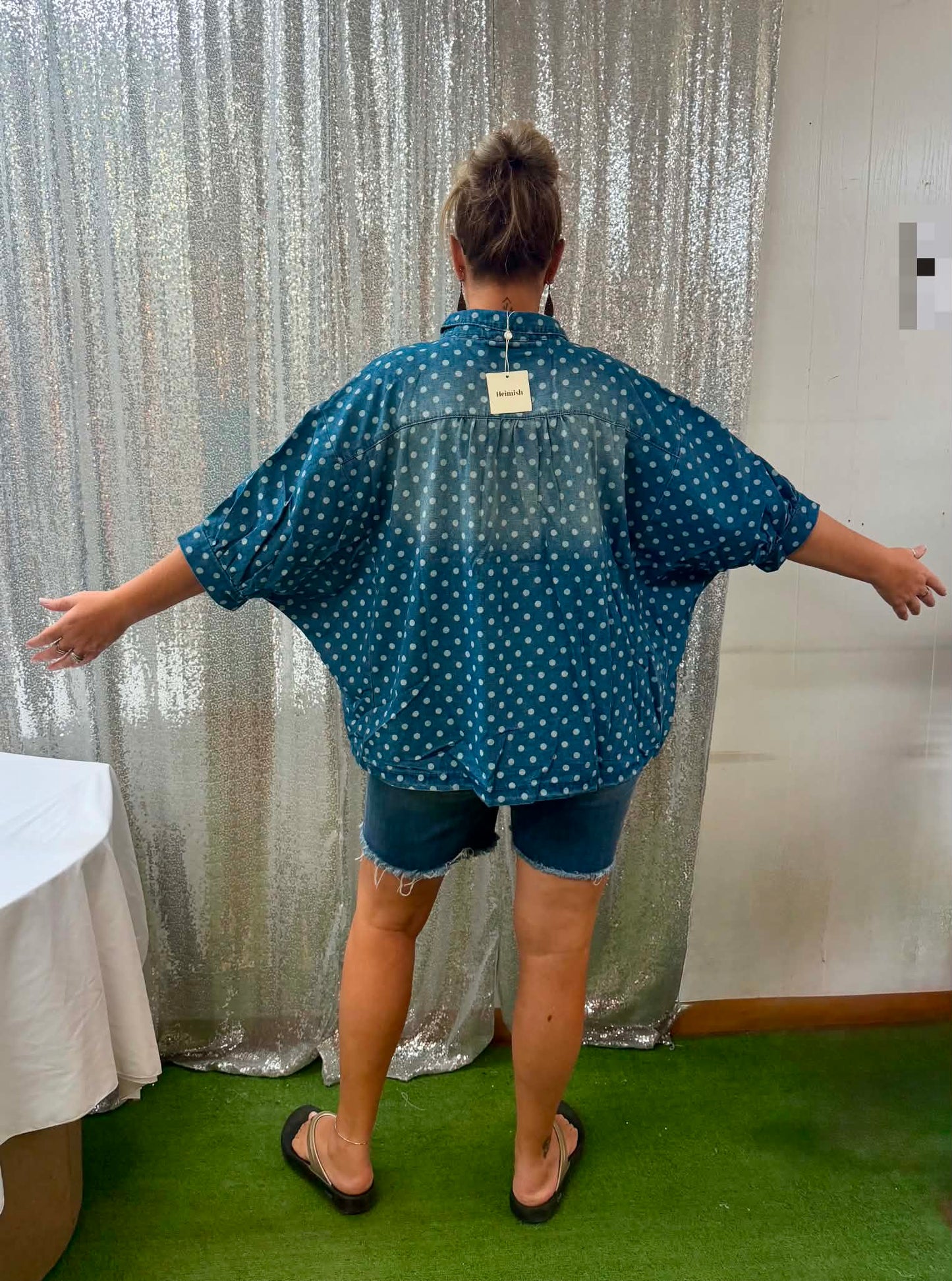 Heimish Jean Polka Dot Top