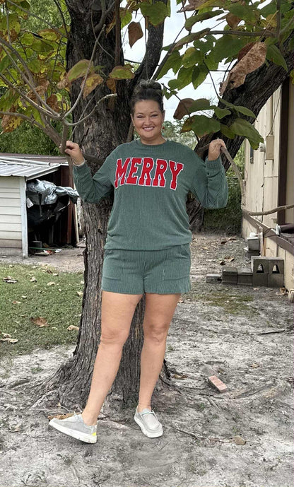 MERRY Trave-Lounge Sets Green & Black