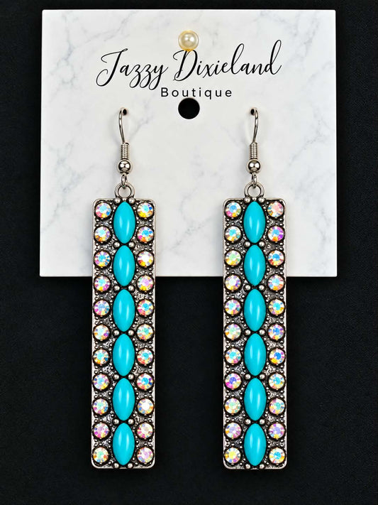 Statement Elongated Drop Earrings