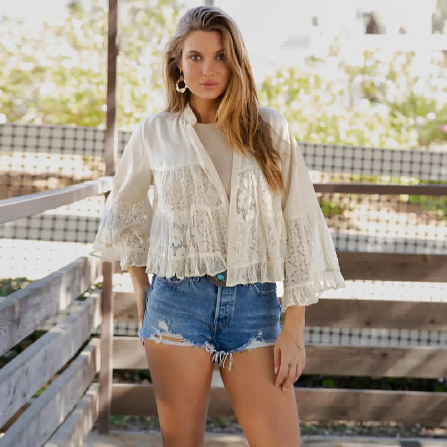 YOUNG THREADS LACE JACKET