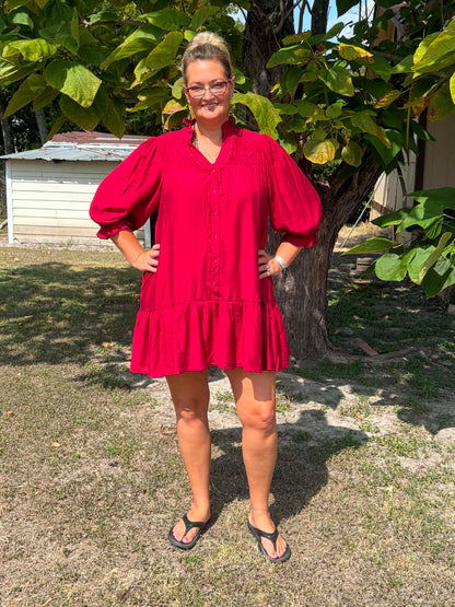 Umgee Crimson Dress