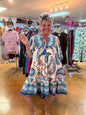 umgee blue mix dress