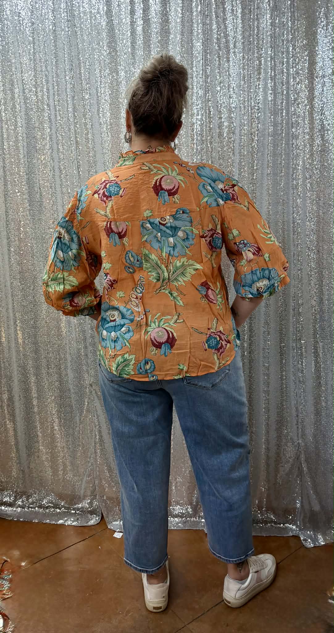 Gigio Coral Mix Blouse PLUS
